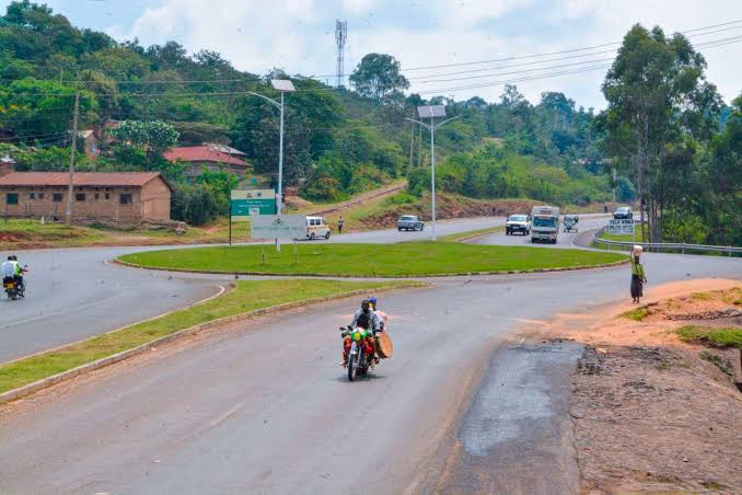 A file photo of the Coptic Roundabout along the Kisumu-Kakamega Highway.